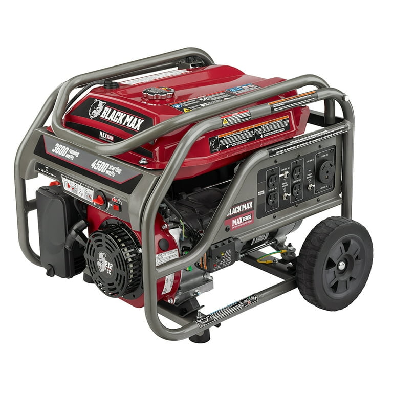 Restored Black Max 3600 Wattage Generator with Auto Low-oil Shutdown (Refurbished)