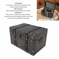 thumbnail image 4 of Vintage Wooden Storage Box, Antique Wooden Box Wooden Storage Box With Lock Treasure Box With Password Lock Treasure Chest Film And Television Shooting Props, 4 of 8