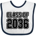 thumbnail image 3 of Inktastic Class of 2036 in Black Outlined Text Boys or Girls Baby Bib, 3 of 4
