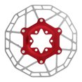 thumbnail image 4 of Pastillas de freno de rotor flotante ultraligeras de 160 mm, potencia de frenado mejorada para aventuras ciclistas sin interrupciones Actualización de bicicleta de carretera de montaña roja, 4 of 8