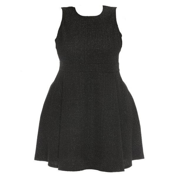 White Mark Women's Plus Size Tweed Fit & Flare Dress - Walmart Business  Supplies