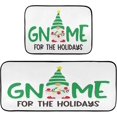 thumbnail image 7 of SKYSONIC Gnomes Christmas Lights Kitchen Mats Set of 2 Winter Holiday Anti Fatigue Floor Runner Rug Non Slip Comfort Mat 19.7x27.6 Inch + 19.7x47.2 Inch for Living Room Laundry Room Hallway, 7 of 7