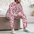 thumbnail image 7 of Uemuo Garden Gnomes Pattern 2-Piece Loungewear Set - Men’s Soft Sleepwear, Cozy Winter PJs, Comfy Sleep Set-XX-Large, 7 of 7