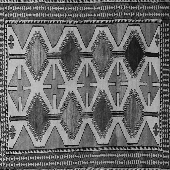 Ahgly Company Machine Washable Indoor Square Persian Gray Traditional Area Rugs, 6' Square