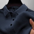 thumbnail image 6 of Dresfit Breeze Shirts for Men Short Sleeve Lightweight Polo Shirts 2026 Summer Lapel Cooling Athletic Polo Shirt Elastic Waist Mesh Button Down Golf Shirts 6XL, 6 of 9