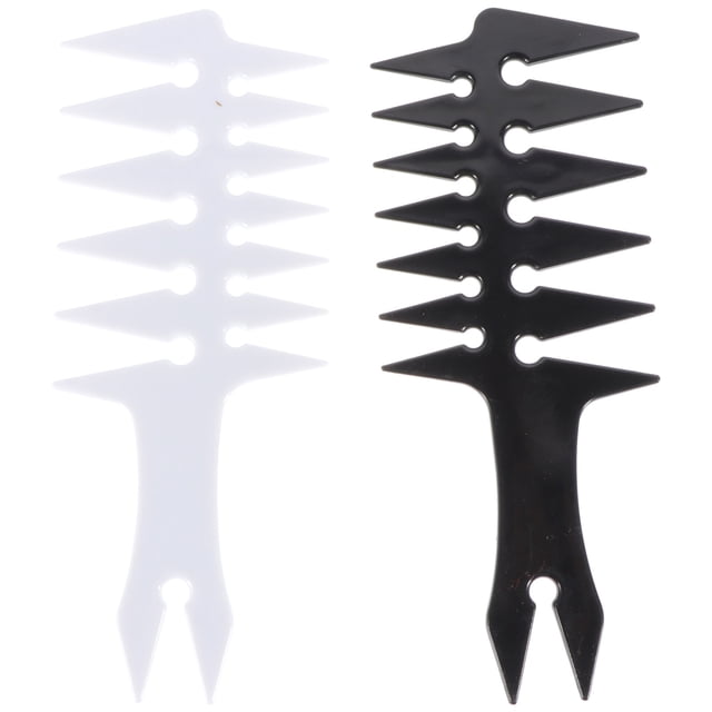 2 peines profesionales para el cabello, de dientes anchos, suaves, antiestáticos, para uso doméstico.