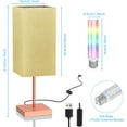 thumbnail image 6 of Smart Table Lamp for Bedroom with RGB Colorful changing APP Control & Music Sync Timer, 6 of 8