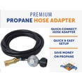 thumbnail image 5 of Flame King 12ft Propane Quick Connect Hose for 20LB Tanks for Flame King Mr Buddy Heaters, 5 of 7