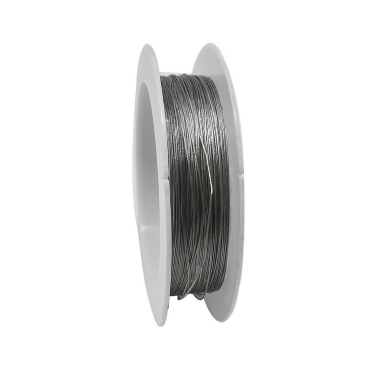 Tiger Tail Beading Wire, 39-feet, Silver 