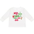 thumbnail image 3 of Inktastic Who Needs Santa when I Have Gigi Boys or Girls Long Sleeve Toddler T-Shirt, 3 of 5
