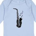 thumbnail image 4 of Inktastic Saxophone Musician Band Gift Idea Boys or Girls Long Sleeve Baby Bodysuit, 4 of 5