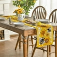 thumbnail image 4 of Dalrosia Sunflower Bee Flower Polka Dot Summer Table Runner, Seasonal Kitchen Dining Table Decoration for Indoor Party Home 12x72 Inch, 4 of 5