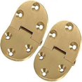 thumbnail image 3 of 2 pieces Solid Brass Butler Tray Hinge with Screws Satin Finish, 3 of 5