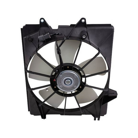 Left Radiator Fan Assembly - Compatible with 2005 - 2010 Honda Odyssey Mini Passenger Van 4-Door 3.5L V6 Naturally Aspirated SOHC GAS 2006 2007 2008 2009