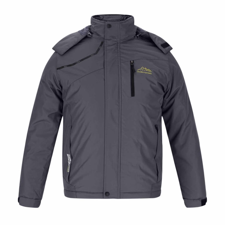 waterproof jacket warm fleece lined jacket