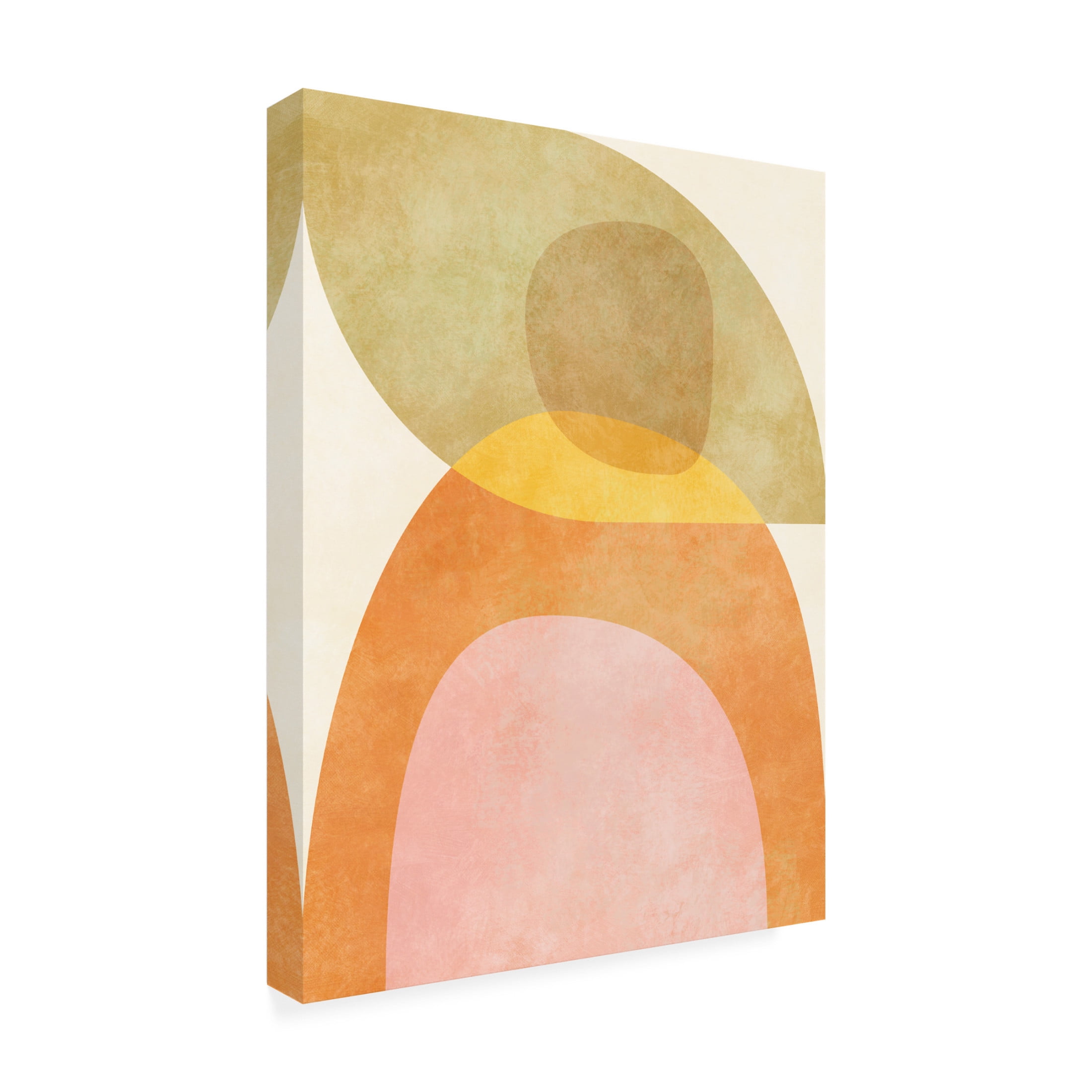 Trademark Fine Art Ana Rut Bre Aqua Shapes 3 Canvas Wall Art
