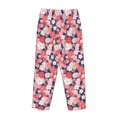 thumbnail image 4 of Kdxio Women's Comfy Stretch Japanese Cherry BlossomsPrint Drawstring Pajama Pants-Medium, 4 of 9