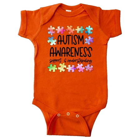 

Inktastic Autism Awareness Support and Understanding Puzzle Pieces Gift Baby Boy or Baby Girl Bodysuit