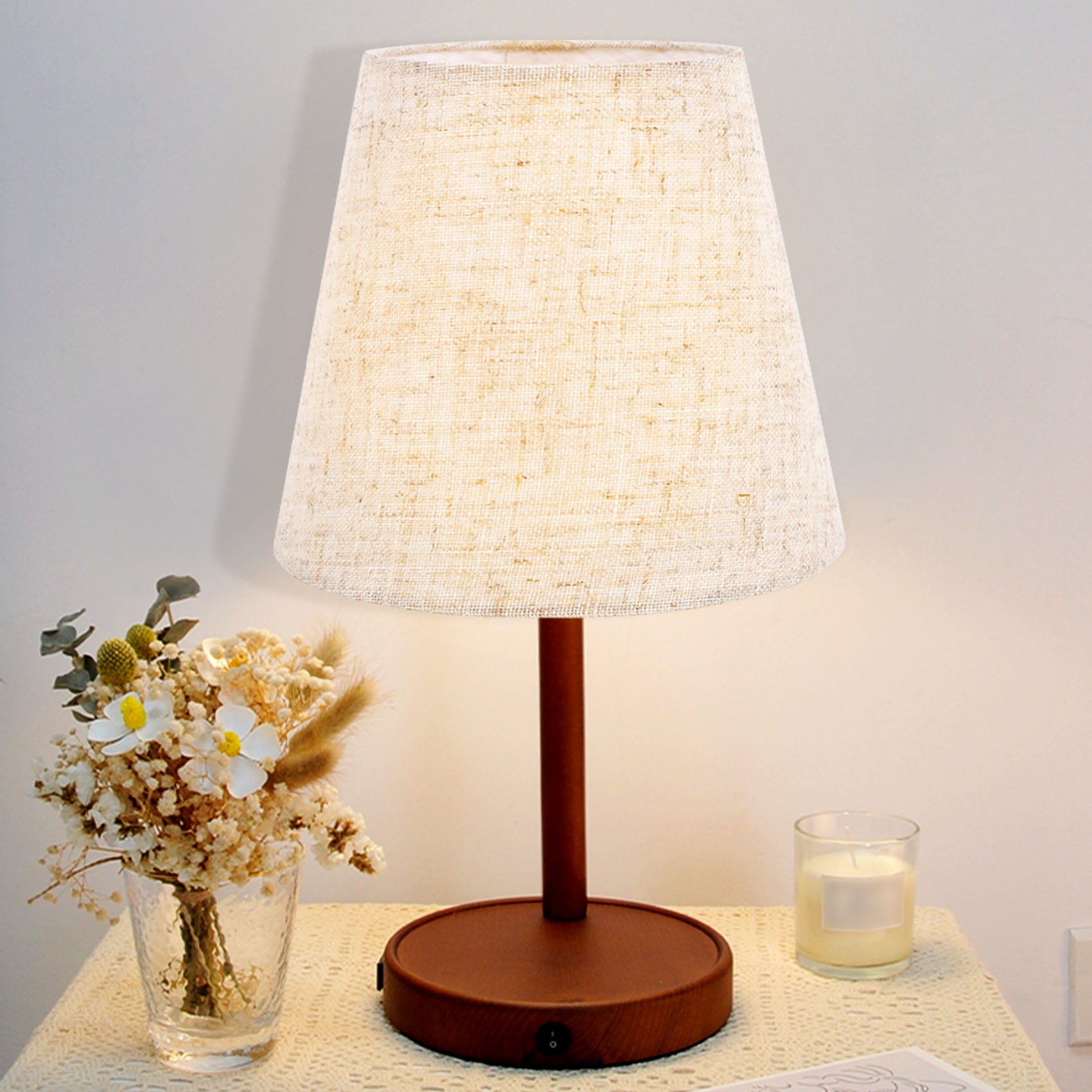 Small Lamp Shade Clip on Bulb Set of 6 for Candelabra Bulbs, Fabric Lampshade for Table Chandelier Wall Lamp