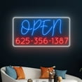 thumbnail image 4 of Handmadetneonsign Open Shop Store Led Sign, Open Neon Sign, Open Led Light, Custom Text Neon Light, 4 of 5