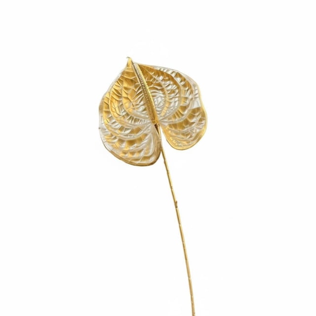 Abbraccia Flor artificial dorada, follaje de eucalipto y ginkgo, seda navideña, material para manualidades DIY