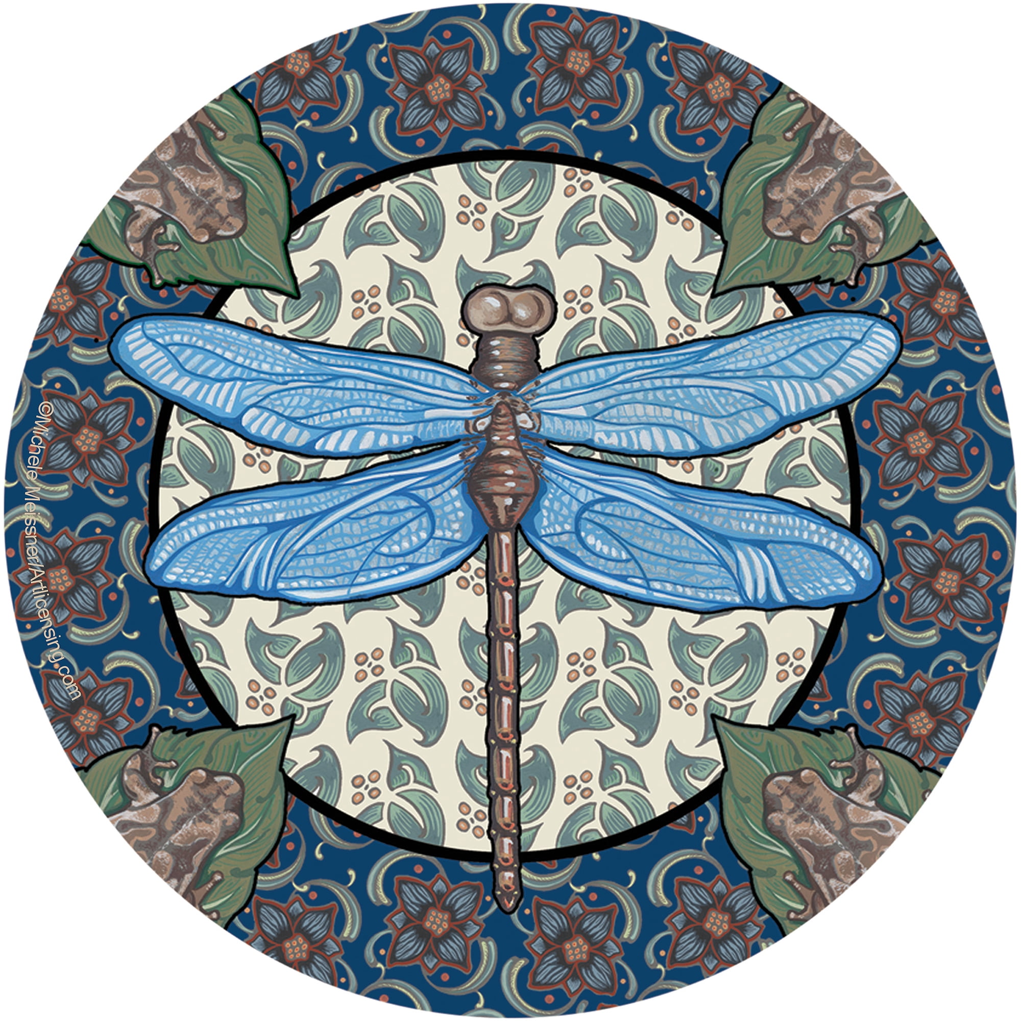 Thirstystone Drink Coasters Set, Apple Dragonfly