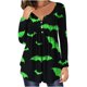 thumbnail image 1 of Ichuanyi Liquidación de mujeres Mujeres Impresión impresa Butones de manga redonda de cuello largo Tops de blusa ICHUANYI WER202308183961, 1 of 4