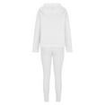 thumbnail image 4 of Hueook 2 Piece Sets For Women Dressy Women Sweat Suit Hoodie And Leggings Casual And Comfortable Sweatshirt 3 Piece Suit White S, 4 of 6