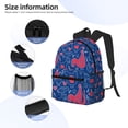 thumbnail image 5 of Haiem Chicken and Rooster Lightweight Backpack for School, Classic Basic Water Resistant Casual Daypack for Travel with Bottle Side Pockets, 5 of 8