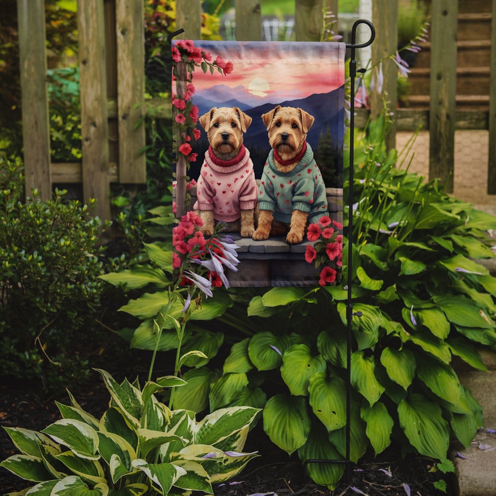 Wheaten Terrier Two Hearts Garden Flag 11.25 in x 15.5 in