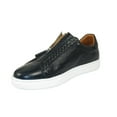 thumbnail image 3 of Men's Shoes GENIO Turkey Casual Dress Leather Braided 120198805 Dark Blue, 3 of 7