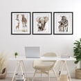 thumbnail image 2 of Stupell Industries Jungle Animal Babies with Mothers 3 Piece Black Framed Print Under Glass Set design by Ramona Murdock, 21 x 17, 2 of 10