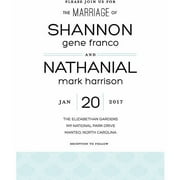 Deco Pattern Standard Wedding Invitation