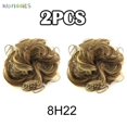 thumbnail image 2 of BadPiggies 2PCS Natural Messy Hair Bun Updo Extensions Wrap Curly Hair Scrunchie Ponytail Hairpieces, 2 of 6