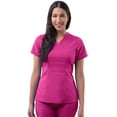 thumbnail image 1 of Adar Pro Scrubs For Women - Tailored Peplum Scrub Top, 1 of 6