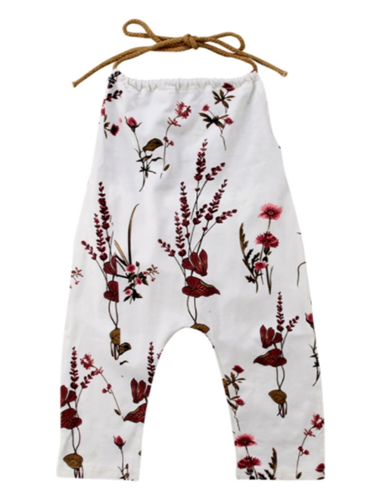 floral backless jumpsuit