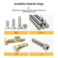 thumbnail image 3 of 3Pcs Hexagonal Handle Length of 18mm Except for Burr Screw Polishing Drill Chamfering Tool Suitable Diameter of 6-19mm,B, 3 of 4