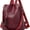 Red, variant on Versatile PU Leather Backpack for Women – Anti-Theft, 3-Way Carry & Spacious Organized Storage for Daily Use