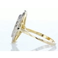 thumbnail image 4 of 14k Yellow Gold Round Diamond Multi-stone Marquise Shaped Set Ring (0.46 Ct D-f VVS1-VVS2 Clarity), 4 of 4