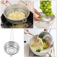 thumbnail image 3 of WRITWAA Stainless Steel Kitchen Draining Basket with Handle for Washing Fruits and Vegetables at Home, 3 of 8