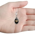 thumbnail image 5 of Wonder Woman Movie Golden Lasso Logo Antiqued Bracelet Pendant Zipper Pull Oval Charm with Lobster Clasp, 5 of 6