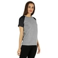 thumbnail image 2 of Inkmeso Womens Raglan Short Sleeve T-Shirt Regular Fit Casual Solid Basic Tee T-Shirts, 2 of 7