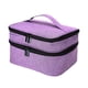 thumbnail image 1 of Sonducket Bolsa organizadora de esmalte de uñas, práctica y cómoda, ampliamente utilizada, hecha con poliéster, fácil de llevar Envolturas para manijas de equipaje Violeta, 1 of 6