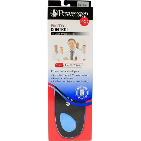 Powerstep SIZE I/J Protech CONTROL Full Length Orthotics M: 12 13 (Each)
