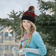 thumbnail image 6 of iHPH7 Christmas Hat Slouchy Beanie for Women Beanie with Pom Y2k Hat Knit Hat Winter Beanies for Women Knit Beanie Black One Size, 6 of 6