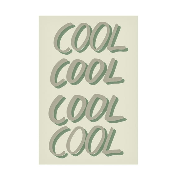 Canvas Wall Art - Pictufy Studio 'Cool Green' Wall Art for Living Room, Bedroom, or Office Décor by Trademark Fine Art - 12 x 19 Inches