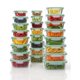 thumbnail image 1 of Set Contenedores De Vidrio Herméticos 48 Piezas Para Cocina, 1 of 7