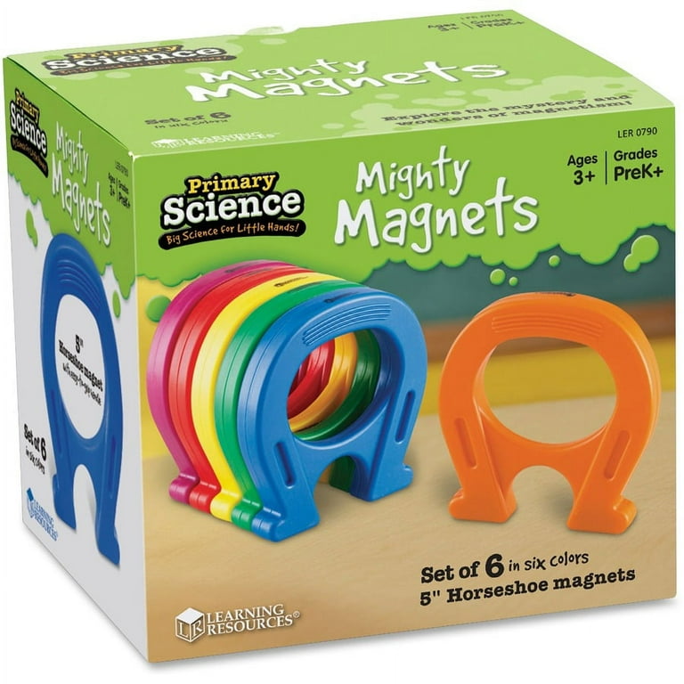 Learning Resources Primary Science Horseshoe Magnets, Set of 6