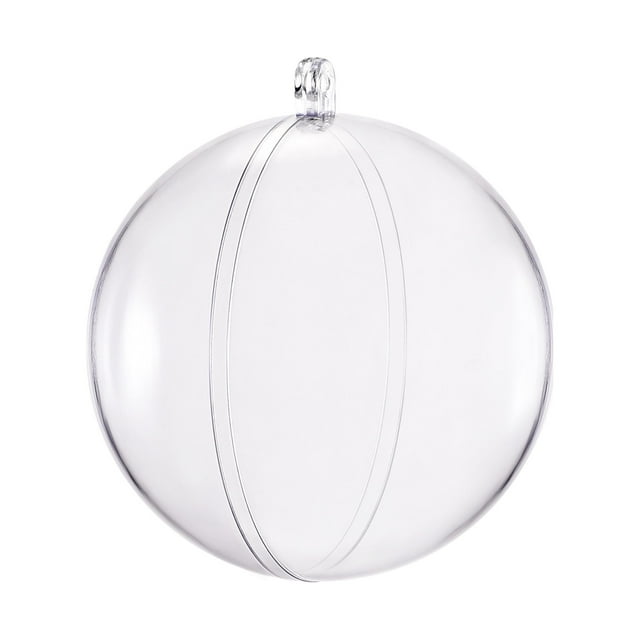 Unique Bargains 12 Pack 2-inch(50mm) Clear Plastic Ornaments Ball