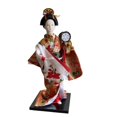 thumbnail image 3 of Muñeca kimono de geisha japonesa, adorno de escritorio de 12 pulgadas, artesanías étnicas populares Tambor, 3 of 9